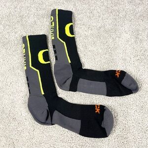 TCK Oregon Ducks Socks Black Gray Athletic Socks Football Crossfit Basketball